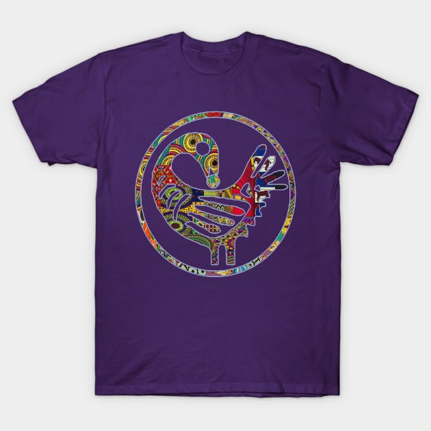 Groovy Sankofa Bird T-Shirt by artbyomega